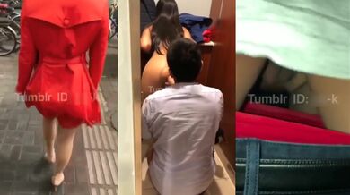 汤不热流出 淫骚媳妇 各种公共场所玩露出 在公厕停车场电影院里激情啪啪